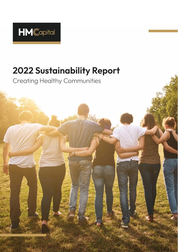 Original page 1 of HMC Capital 2022 Sustainability Report